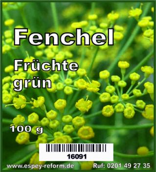 Fenchelsaat grün 100 g